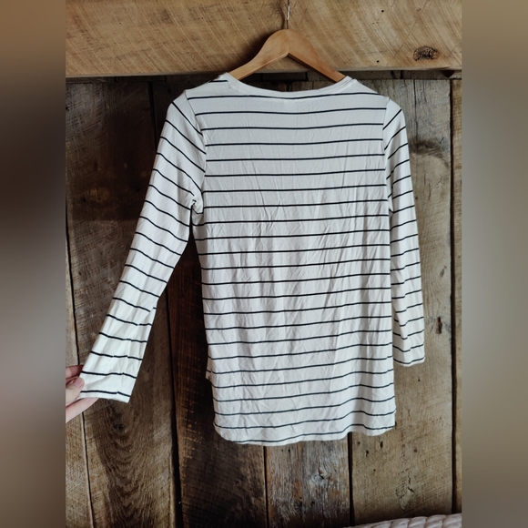Striped 3/4 Sleeve Shirt - Picture 4 of 4